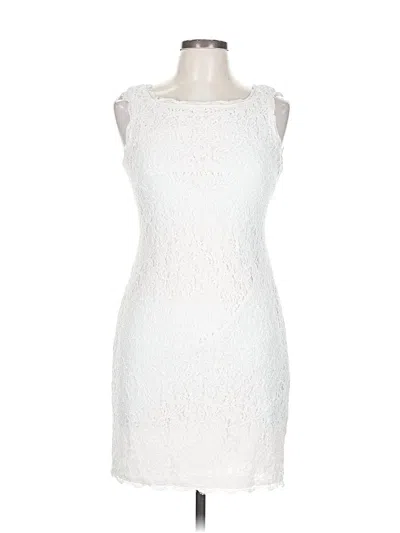 Pre-owned Adrianna Papell Cocktail Dress In White