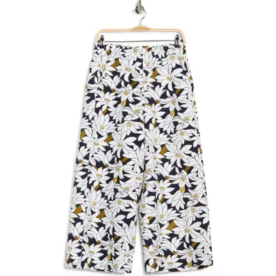 Adrianna Papell Crinkle Wide Leg Pants In Multi