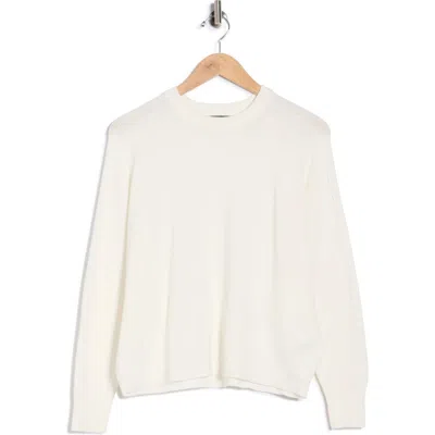 Adrianna Papell Dolman Sleeve Sweater In White