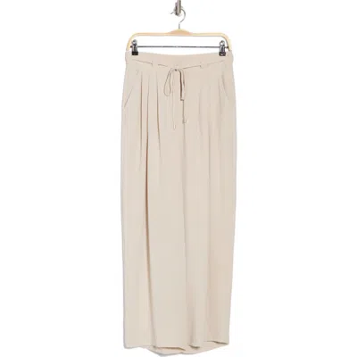 Adrianna Papell Drawstring Dress Pants In Bamboo Wood