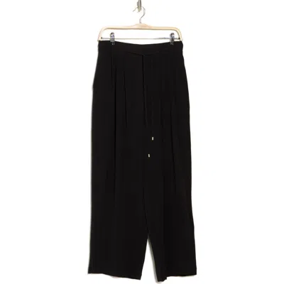 Adrianna Papell Drawstring Dress Pants In Black