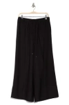 Adrianna Papell Drawstring Easy Pants In Black