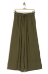 Adrianna Papell Drawstring Easy Pants In New Green