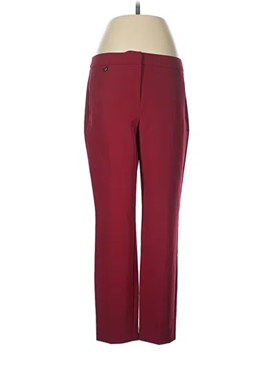 Pre-owned Adrianna Papell Dress Pants In Burgundy