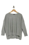 Adrianna Papell Drop Shoulder Tunic Sweater In Green