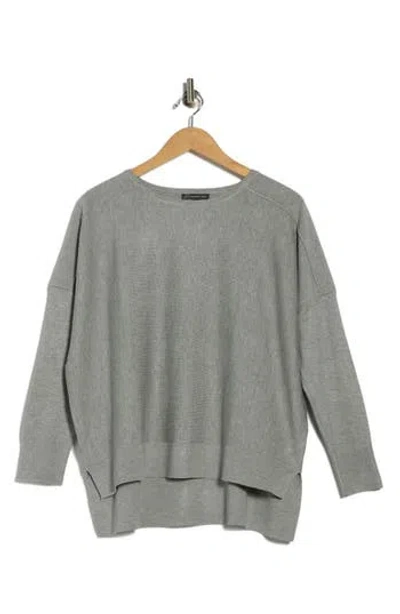 Adrianna Papell Drop Shoulder Tunic Sweater In Green