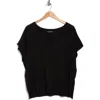 Adrianna Papell Exposed Seam Sweater In Black