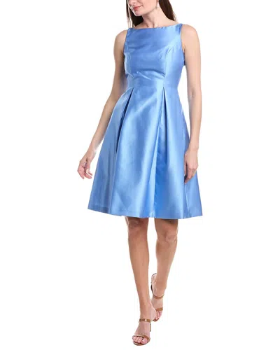 Adrianna Papell Fit And Flare Midi Dress In Blue