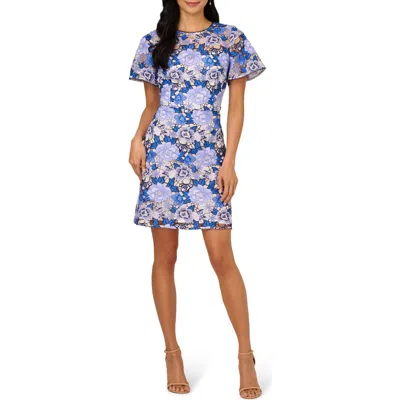 Adrianna Papell Floral Guipure Lace Sheath Dress