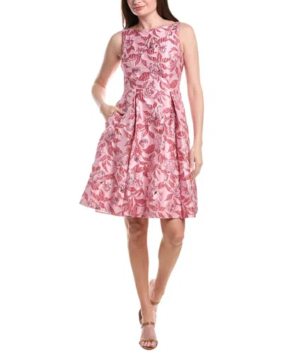 Adrianna Papell Floral Jacquard Mini Dress In Multi