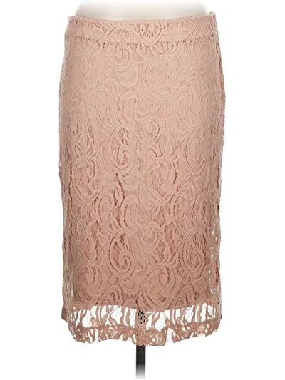 Pre-owned Adrianna Papell Formal Skirt In Tan
