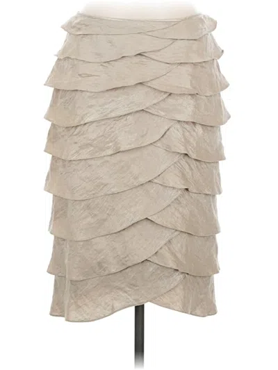 Pre-owned Adrianna Papell Formal Skirt In Tan
