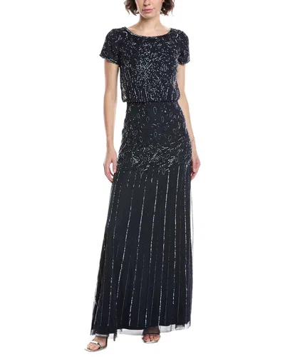 Adrianna Papell Gown In Black