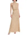 Adrianna Papell Gown In Brown