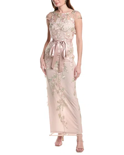 Adrianna Papell Gown In Pink