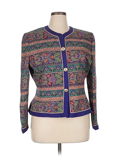 Pre-owned Adrianna Papell Jacket In Purple