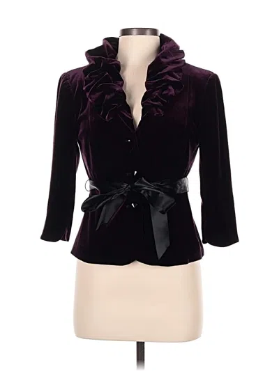 Pre-owned Adrianna Papell Jacket In Purple