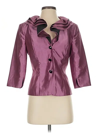 Pre-owned Adrianna Papell Jacket In Purple