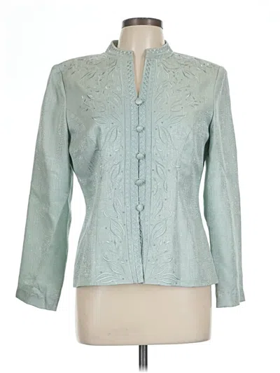 Pre-owned Adrianna Papell Jacket In Teal