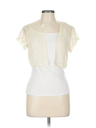 Pre-owned Adrianna Papell Jacket In White