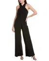 Adrianna Papell Crossover Neck Overlay Jumpsuit