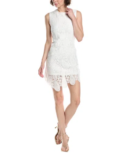 Adrianna Papell Lace Sheath Dress In White