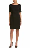 Adrianna Papell Lace Up Sheath Dress In Black In Black