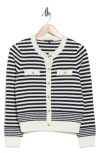 Adrianna Papell Lady-like Stripe Sweater