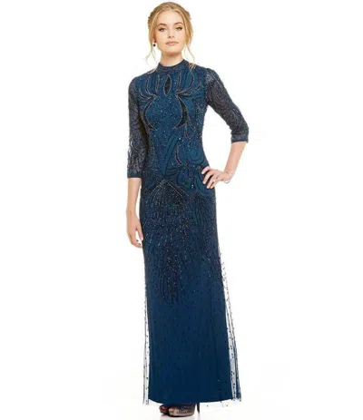Adrianna Papell Long Formal Evening Dress Ap1e200282 In Blue