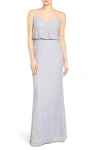 Adrianna Papell Long Formal Lace Dress Ap1e201290 In Gray