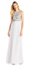 Adrianna Papell Long Formal Prom Dress Ap1e203409 In White