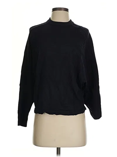 Pre-owned Adrianna Papell Long Sleeve Turtleneck In Black