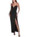 Adrianna Papell Maxi Dress In Black