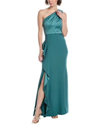 Adrianna Papell Mermaid Maxi Dress In Green