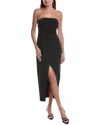 Adrianna Papell Midi Dress In Black