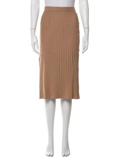 Pre-owned Adrianna Papell Midi Length Skirt W/ Tags In Neutrals