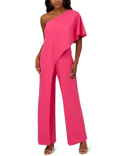Adrianna Papell One Shoulder Jumpsuit In Multi