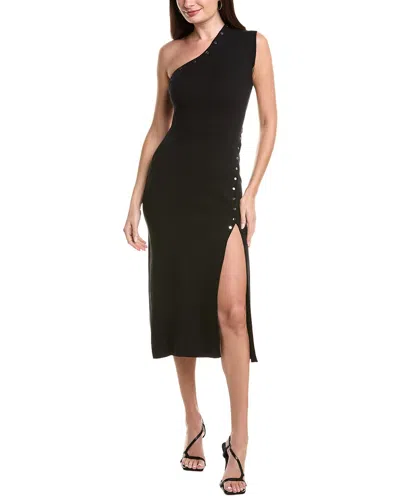 ADRIANNA PAPELL ONE SHOULDER KNIT DRESS