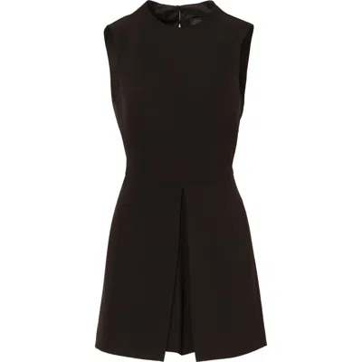 Adrianna Papell Peplum Romper In Black