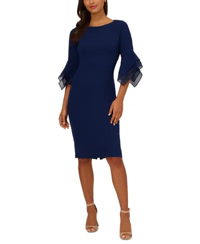Adrianna Papell Petite Tiered-cuff Sheath Dress