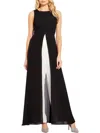 Adrianna Papell Colorblocked Overlay Jumpsuit In Multi