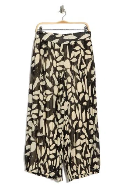 Adrianna Papell Plissé Pants In Multi