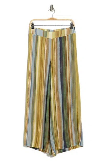 Adrianna Papell Plissé Pants In Multi