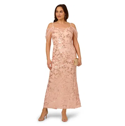 Adrianna Papell Plus Size Off-the-shoulder Mermaid Dress