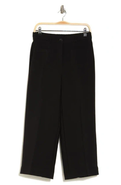 Adrianna Papell Pocket Wide Leg Pants In Black