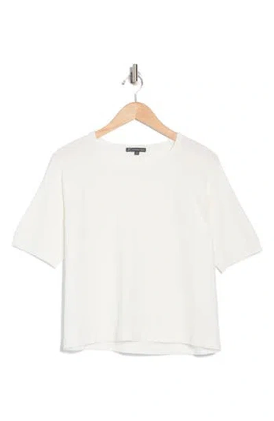 Adrianna Papell Pointelle Sweater In Ivory