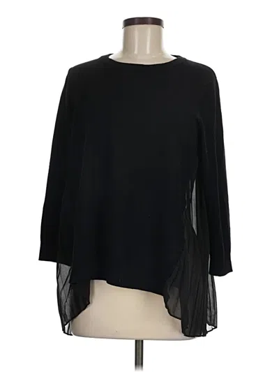 Pre-owned Adrianna Papell Poncho In Black