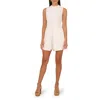Adrianna Papell Preplum Romper Womens Solid Polyester Romper In Multi