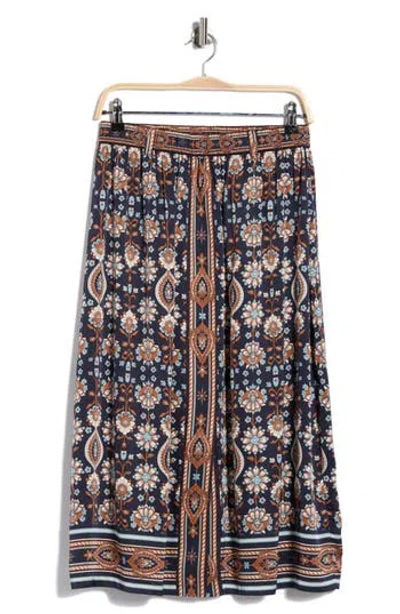 Adrianna Papell Print Skirt In Multi