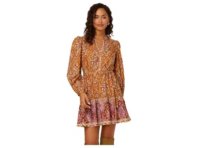 Adrianna Papell Printed Short Dress In Multi